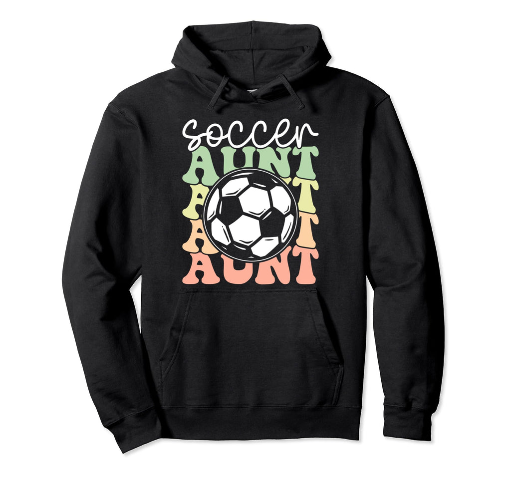 Soccer Aunt Sports Lover Player Matching Hoodie - Custom Art Print Unisex - T-Shirt, Sweatshirt, Hoodie