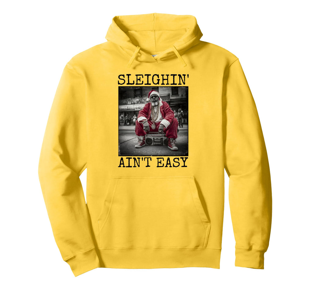 Black B Santa Claus Hip Hop Hoodie - Trendy Graphic Men Women - T-Shirt, Sweatshirt, Hoodie