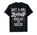 Just Who Loves Koalas And Soccer Gift T-Shirt - Aesthetic Graphic Men Women - T-Shirt, Sweatshirt, Hoodie