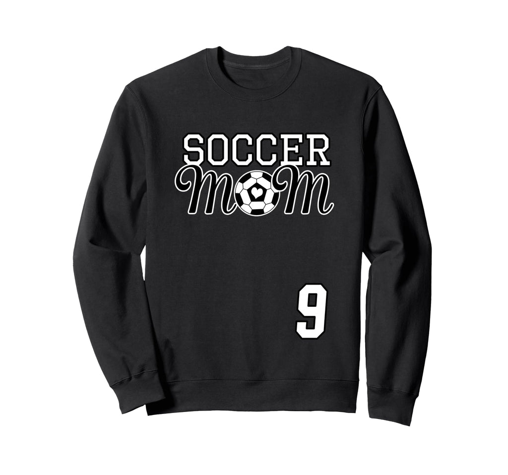 Number 9 Soccer Mom Mothers Day 9 Sweatshirt - Custom Art Print for Adults - T-Shirt, Sweatshirt, Hoodie