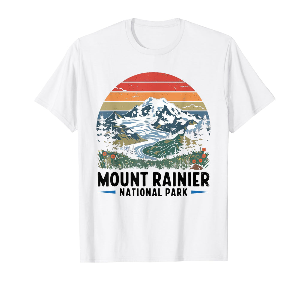 Mount Rainier National Park Washington T-Shirt - Trendy Graphic Unisex - T-Shirt, Sweatshirt, Hoodie