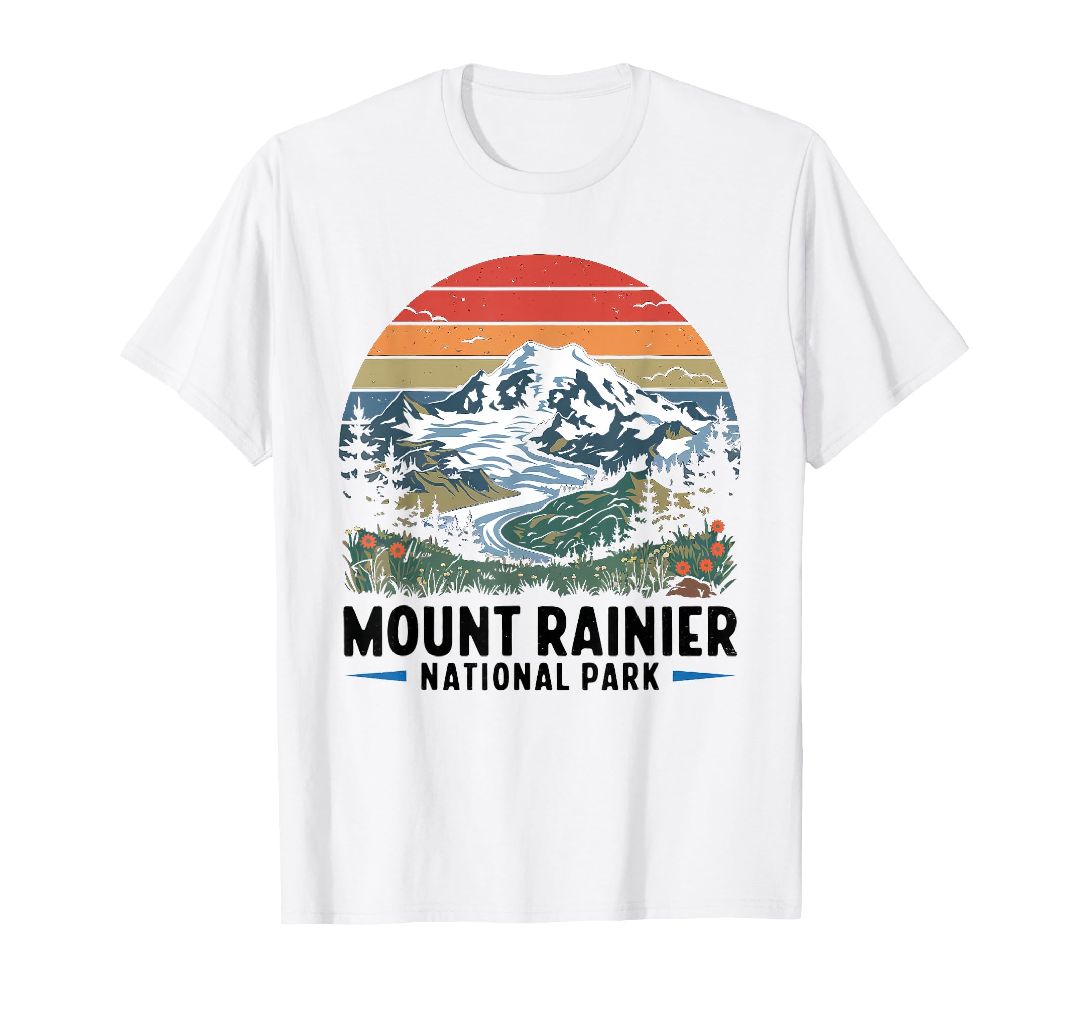 Mount Rainier National Park Washington T-Shirt - Trendy Graphic Unisex - T-Shirt, Sweatshirt, Hoodie