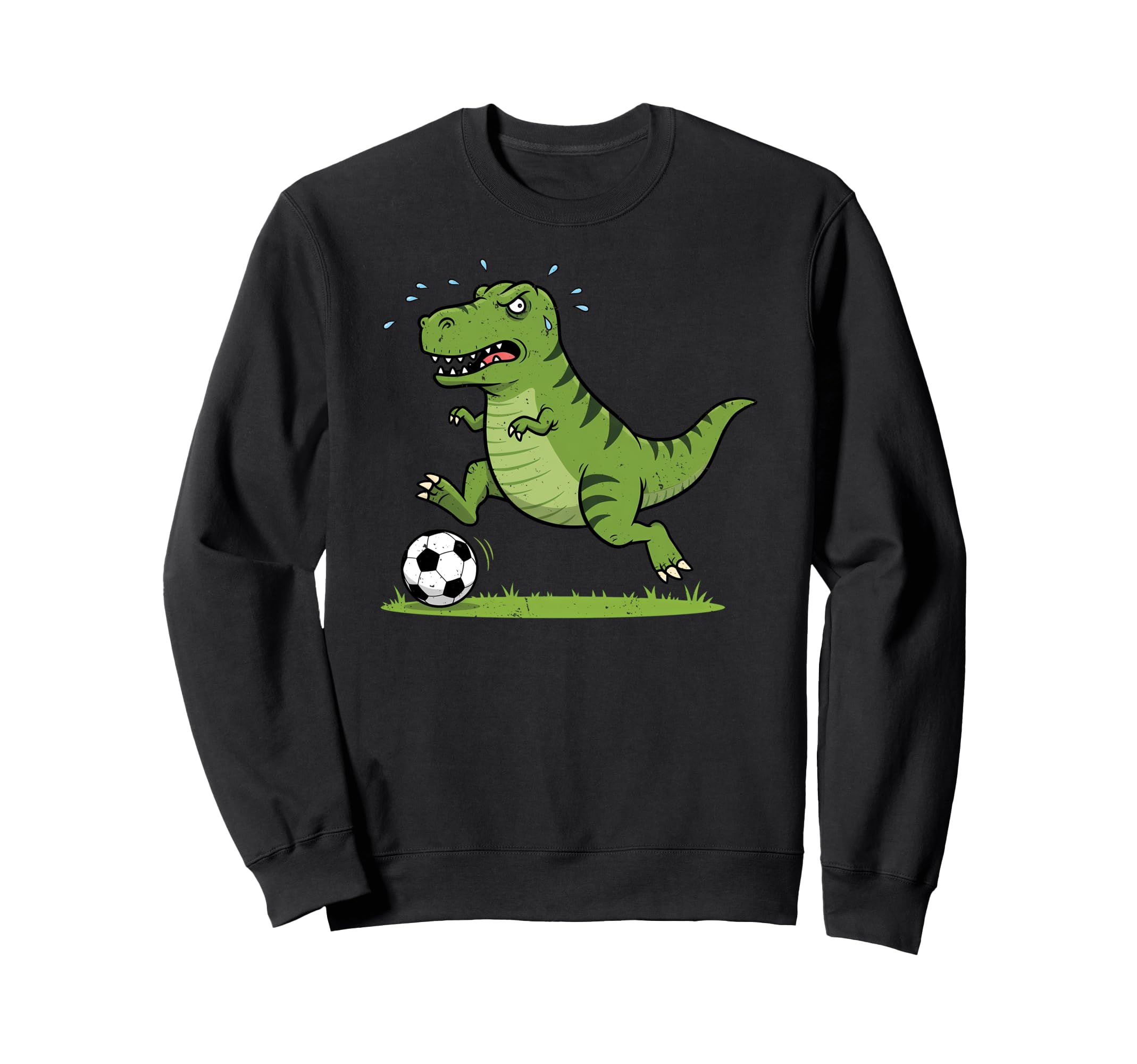 T Rex Dinosaur Playing Soccer Dino Sweatshirt - Aesthetic Graphic Unisex - T-Shirt, Sweatshirt, Hoodie