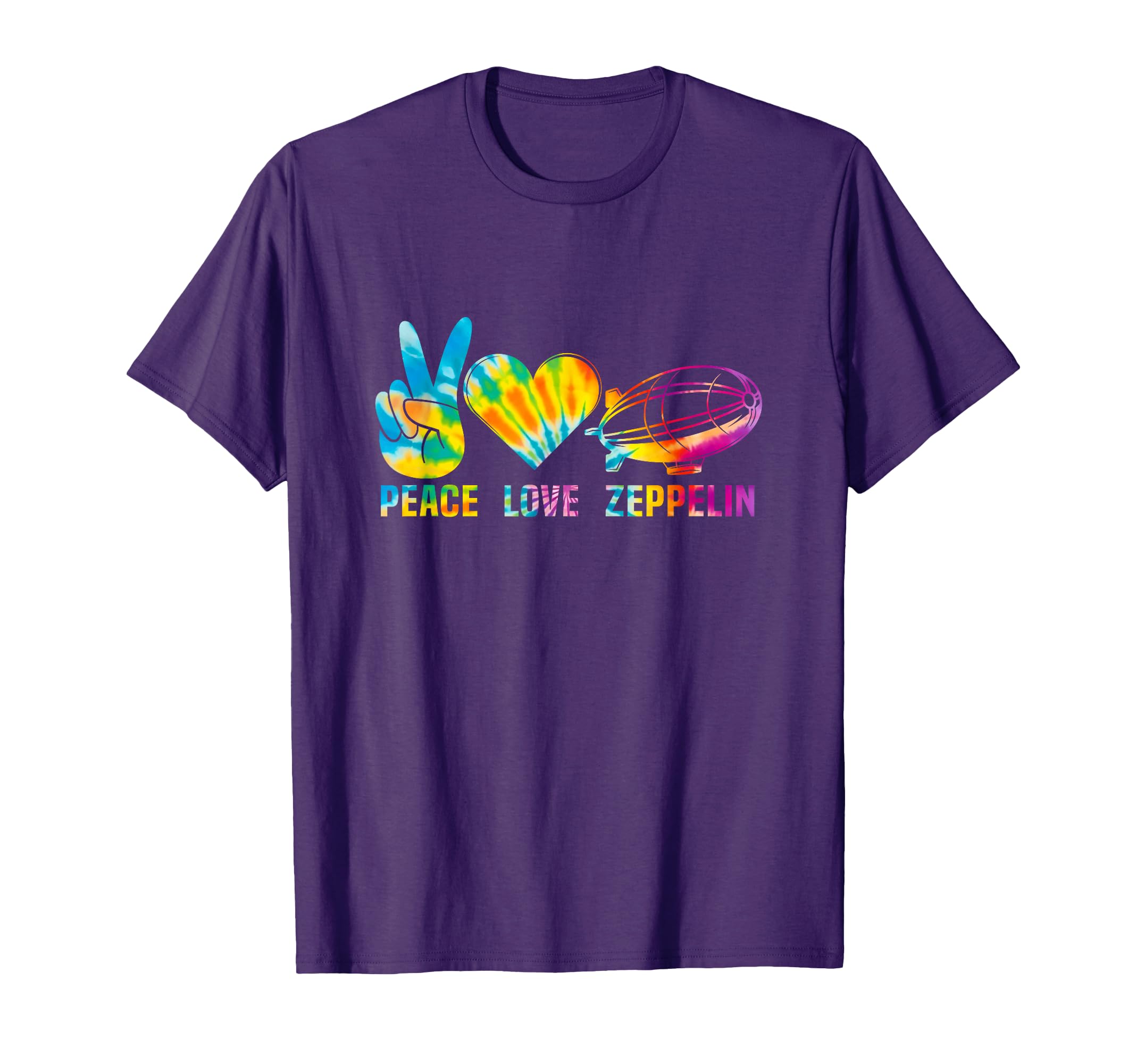 Tie Dye Dirigible Airship Blimp Zepelin T-Shirt - Custom Art Print Unisex - T-Shirt, Sweatshirt, Hoodie