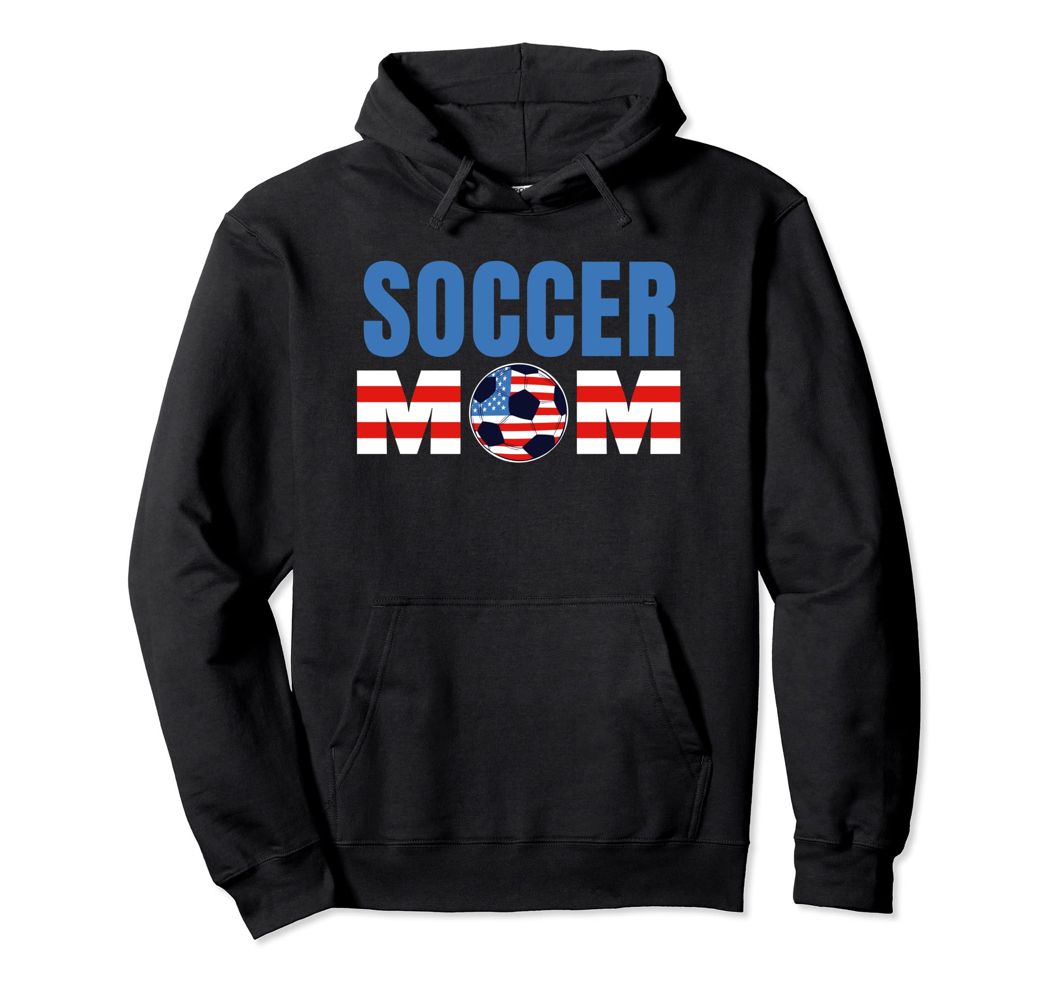 Soccer Mom Usa Soccer Ball Hoodie - Novelty Apparel Unisex - T-Shirt, Sweatshirt, Hoodie