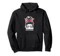 Mom Life Soccer Mom Mothers Day Messy Bun Hoodie - Trendy Graphic Unisex - T-Shirt, Sweatshirt, Hoodie