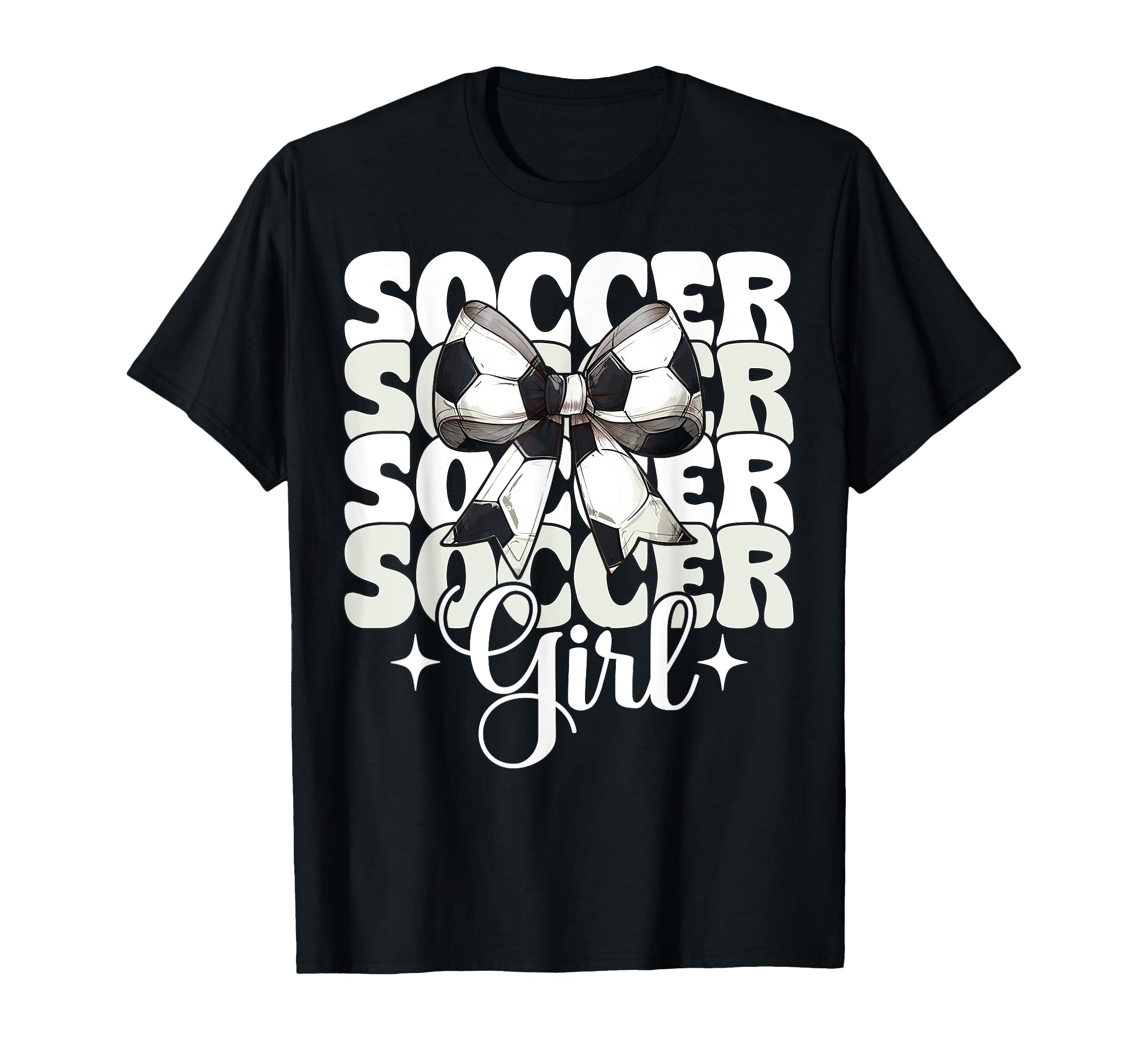 Womens Coquette Bow Ribbon Soccer Player Hoodie - Novelty Apparel Unisex - T-Shirt, Sweatshirt, Hoodie