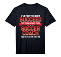 Funny Soccer Coach Fun Soccer T-Shirt - Minimalist Print for Adults - T-Shirt, Sweatshirt, Hoodie