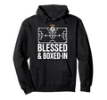 Blessed And Boxed Soccer Football Hoodie - Aesthetic Graphic Men Women - T-Shirt, Sweatshirt, Hoodie