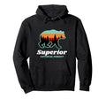 Superior National Forest Park Mn Bear Hoodie - Trendy Graphic Men Women - T-Shirt, Sweatshirt, Hoodie
