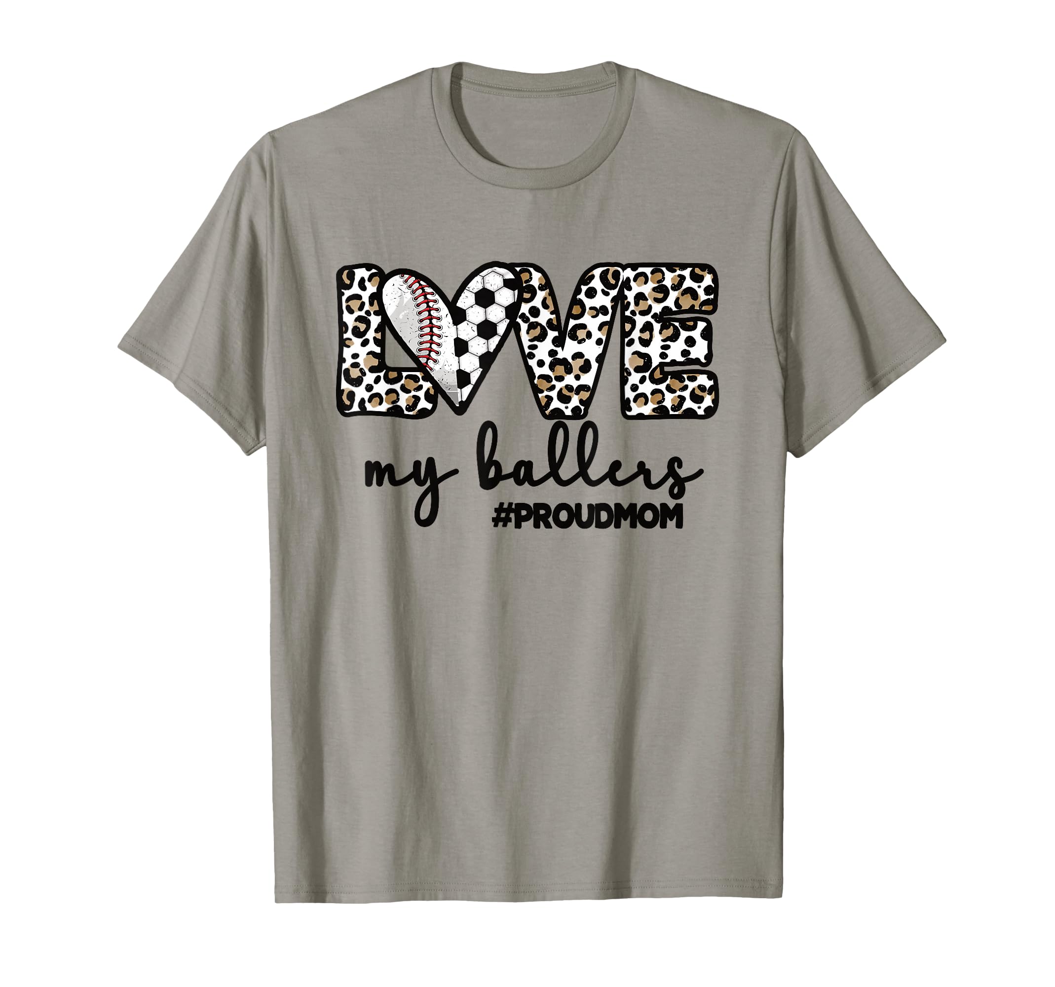 Proud Baller Mom Soccer Baseball Player Mom T-Shirt - Unique Graphic Unisex - T-Shirt, Sweatshirt, Hoodie