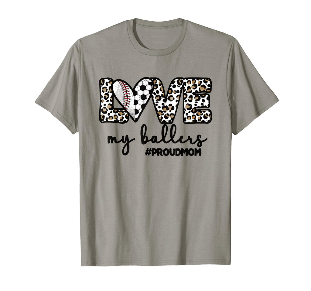 Proud Baller Mom Soccer Baseball T-Shirt - Aesthetic Graphic Men Women - T-Shirt, Sweatshirt, Hoodie