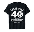 Funny Soccer 40Th Birthday 40 Years Old T-Shirt - Unique Graphic Unisex - T-Shirt, Sweatshirt, Hoodie