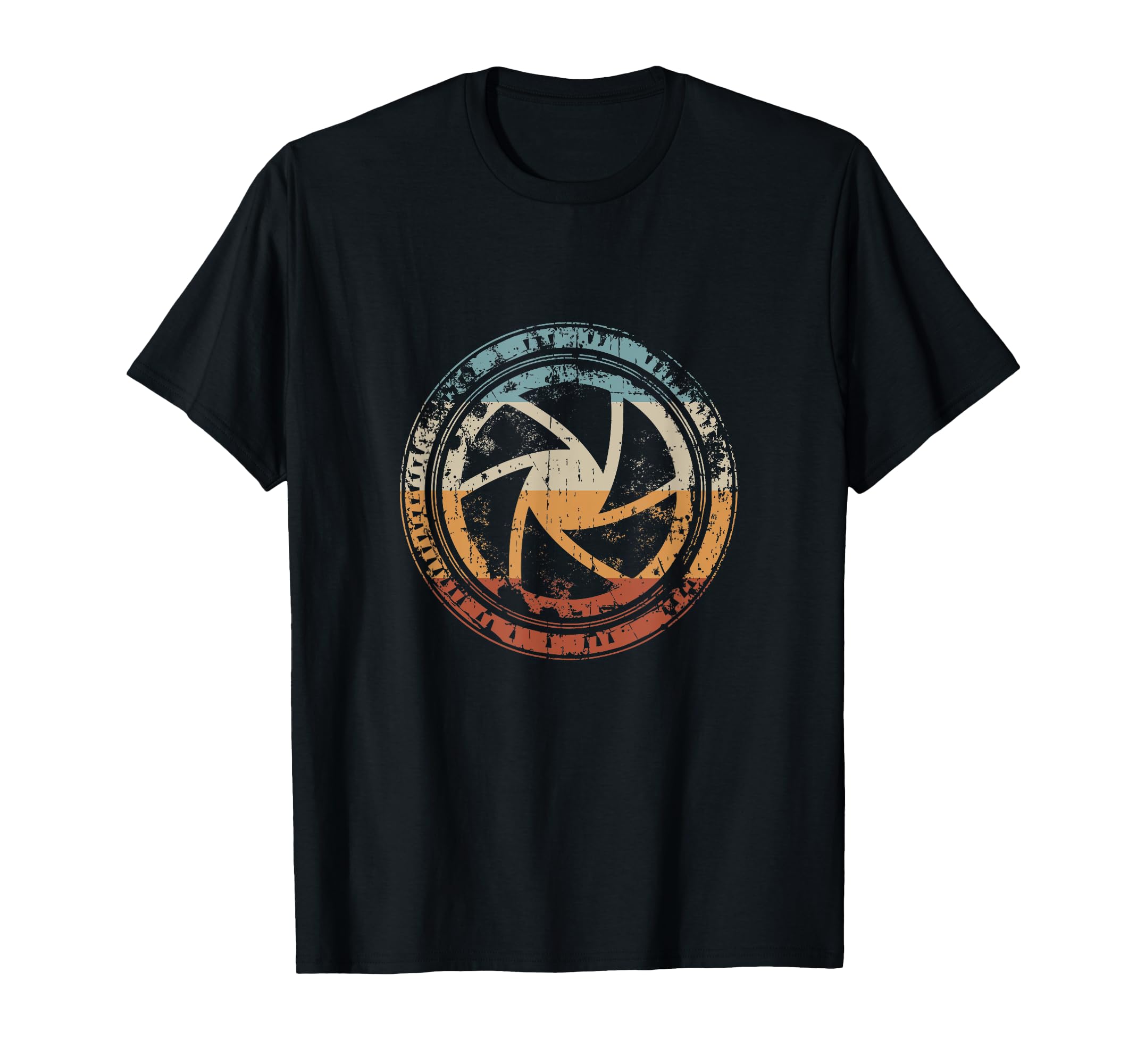 Camera Lens Aperture Iris Icon Photographer T-Shirt - Unique Graphic Unisex - T-Shirt, Sweatshirt, Hoodie