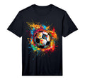 Soccer Player Splash Football Performance T-Shirt - Unique Graphic Unisex - T-Shirt, Sweatshirt, Hoodie