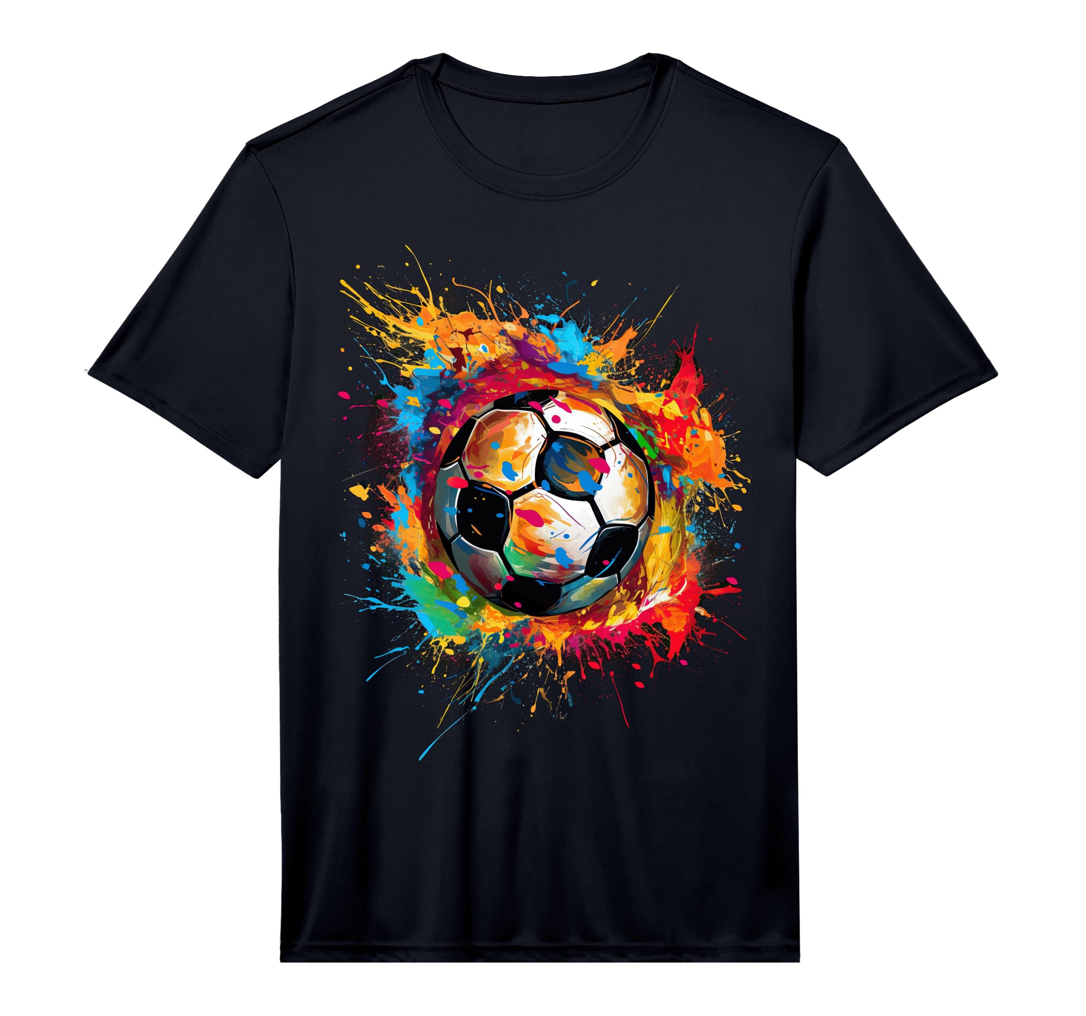 Soccer Player Splash Football Performance T-Shirt - Unique Graphic Unisex - T-Shirt, Sweatshirt, Hoodie