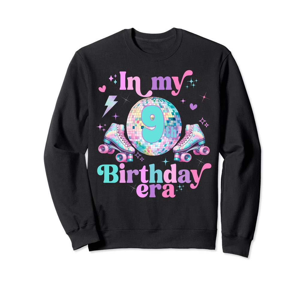 Roller Skates Birthday Disco Ball Party T-Shirt - Trendy Graphic Unisex - T-Shirt, Sweatshirt, Hoodie