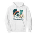 Soccer Mom Life Coffee Lover Messy Bun Hoodie - Streetwear Style Men Women - T-Shirt, Sweatshirt, Hoodie