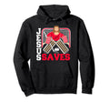 Jesus Saves Funny Ice Hockey Goalie Hoodie - Trendy Graphic for Adults - T-Shirt, Sweatshirt, Hoodie