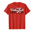 Volleyball Mom Dad Mama Family Checkered T-Shirt - Graphic Print Unisex - T-Shirt, Sweatshirt, Hoodie