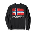 Norwegian Flag Made Norway Gift Sweatshirt - Unique Graphic Men Women - T-Shirt, Sweatshirt, Hoodie
