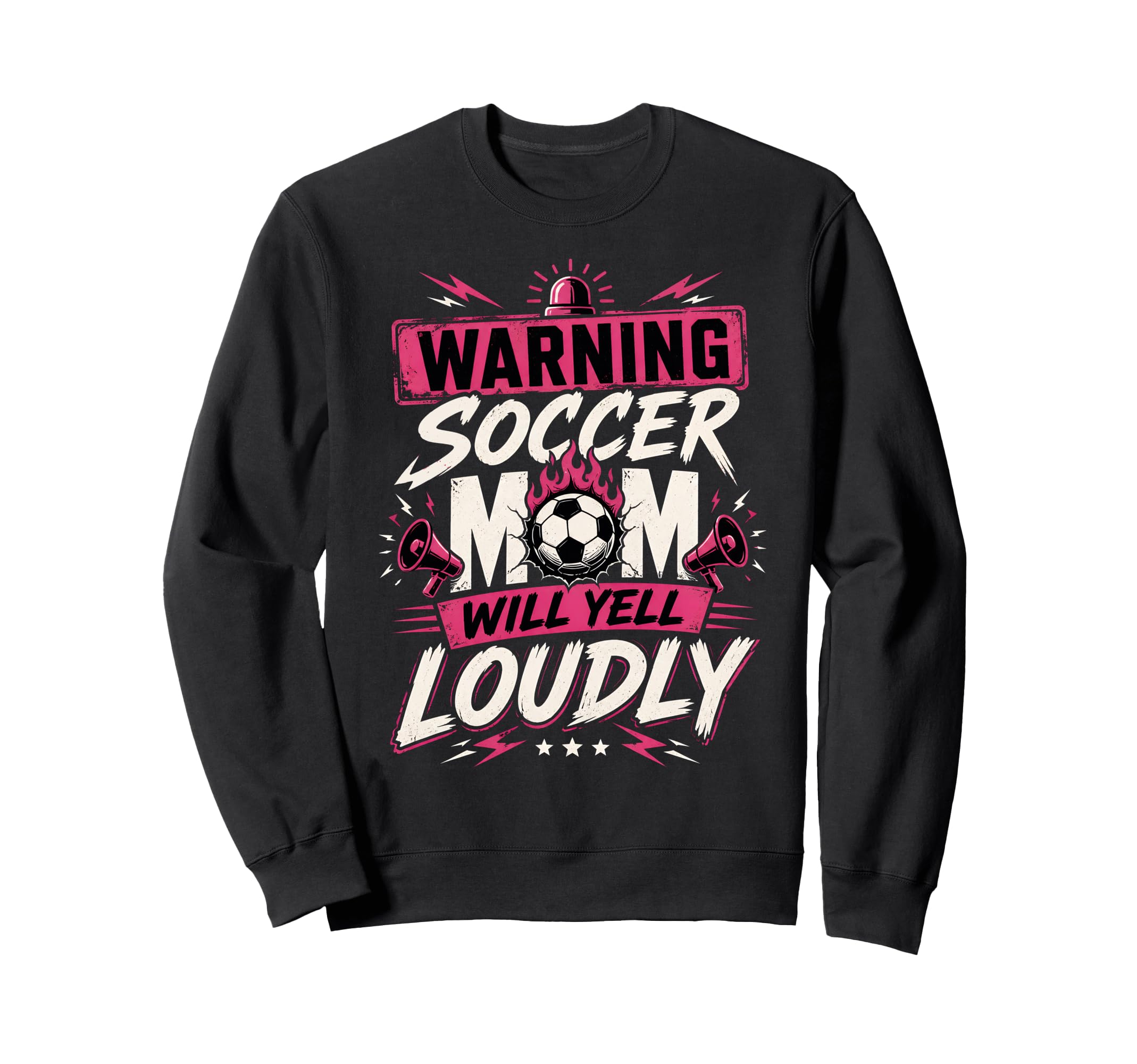 Warning This Soccer Mom Will Sweatshirt - Aesthetic Graphic for Adults - T-Shirt, Sweatshirt, Hoodie