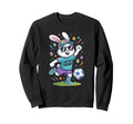 Sports Gift Easter Squad Bunny Soccer Sweatshirt - Unique Graphic Unisex - T-Shirt, Sweatshirt, Hoodie