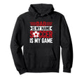 Dad Is My Name Soccer Is My Game Hoodie - Custom Art Print for Adults - T-Shirt, Sweatshirt, Hoodie