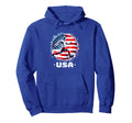 American Flag Soccer Player Teen Soccer Hoodie - Unique Graphic Men Women - T-Shirt, Sweatshirt, Hoodie