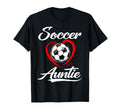 Soccer Auntie Soccer Heart Family T-Shirt - Fun Novelty Design Men Women - T-Shirt, Sweatshirt, Hoodie