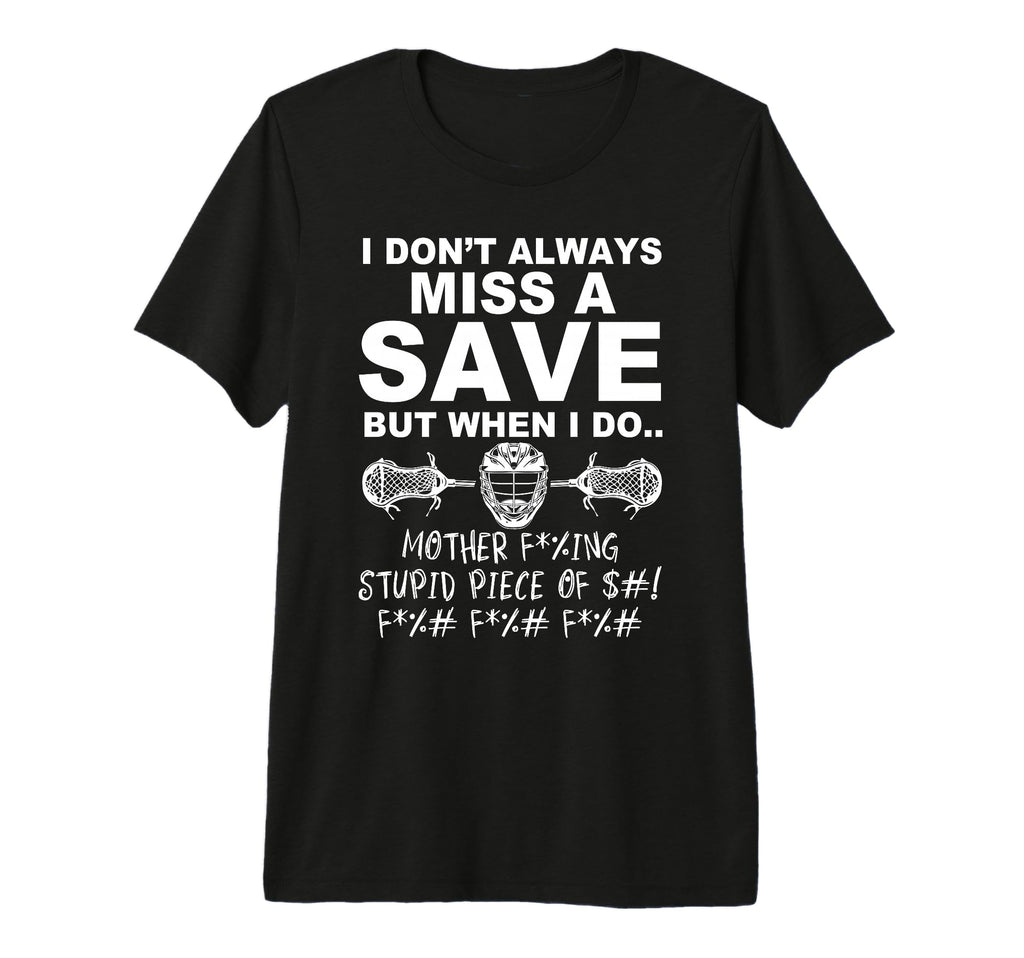 Lacrosse Goalie Tri Blend T-Shirt - Minimalist Print Unisex - T-Shirt, Sweatshirt, Hoodie