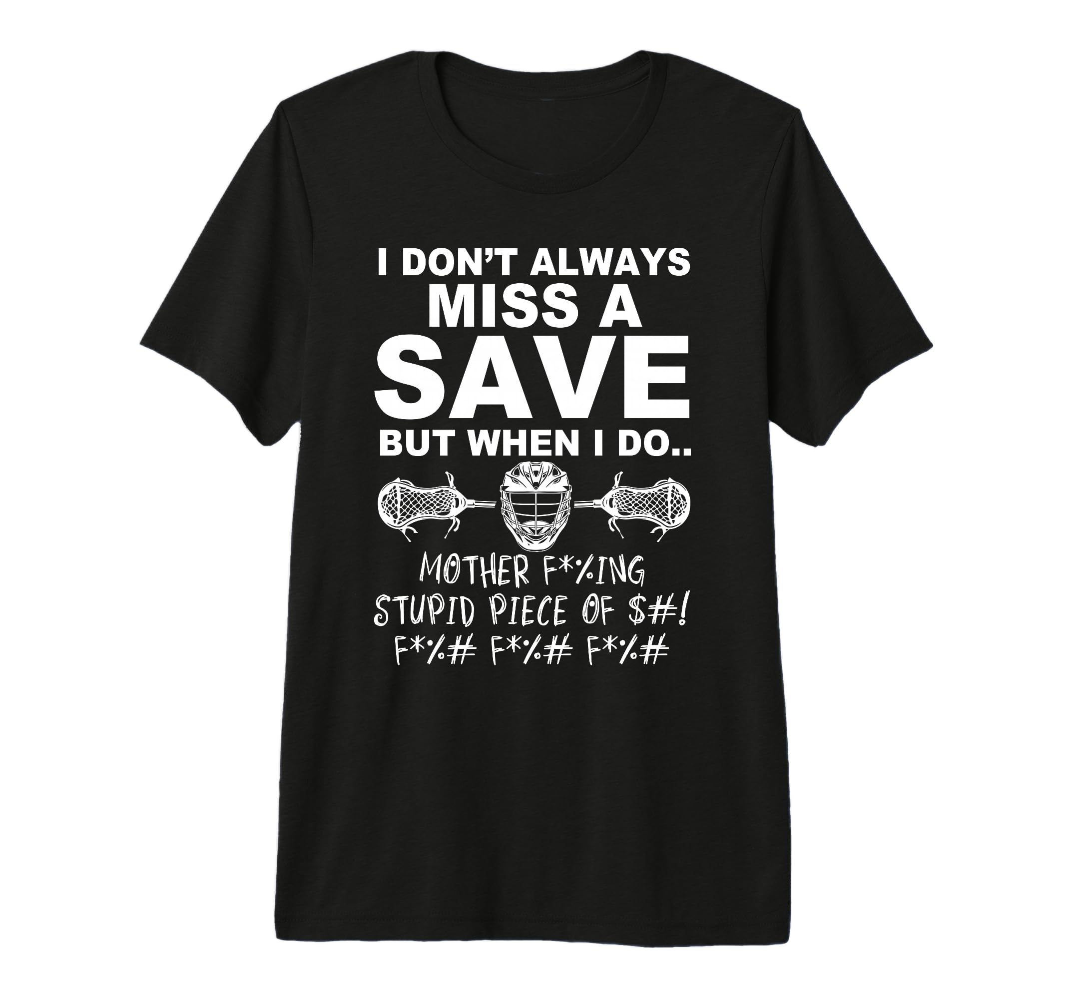 Lacrosse Goalie Tri Blend T-Shirt - Minimalist Print Unisex - T-Shirt, Sweatshirt, Hoodie