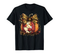 Fall Soccer Leopard Pumpkin Coquette Bow T-Shirt - Custom Art Print Unisex - T-Shirt, Sweatshirt, Hoodie