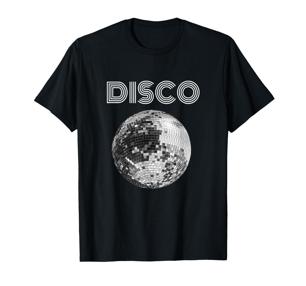 Black And White Disco Ball Club T-Shirt - Minimalist Print Unisex - T-Shirt, Sweatshirt, Hoodie