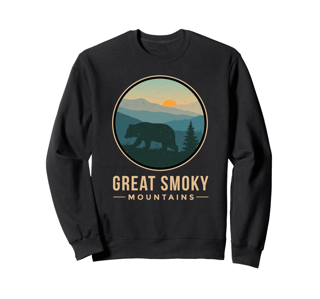 Great Smoky Mountains National Park Bear Sweatshirt - Graphic Print Unisex - T-Shirt, Sweatshirt, Hoodie