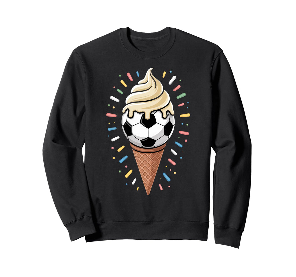 Soccer Ice Cream Drip Game Soccer Sweatshirt - Aesthetic Graphic Unisex - T-Shirt, Sweatshirt, Hoodie