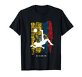 Ecuador Flag Soccer Player Silhouette T-Shirt - Minimalist Print Men Women - T-Shirt, Sweatshirt, Hoodie