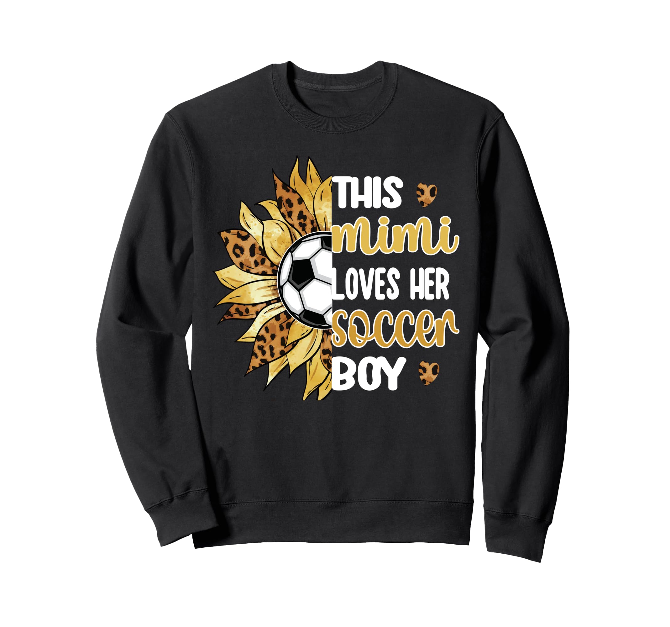 This Mimi Loves Her Soccer Soccer Sweatshirt - Trendy Graphic Unisex - T-Shirt, Sweatshirt, Hoodie