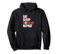 Soccer Coach Soccer Player Funny Eat Hoodie - Aesthetic Graphic Unisex - T-Shirt, Sweatshirt, Hoodie