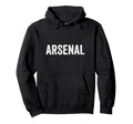 Arsenal Inspired Distressed Text Hoodie - Casual Everyday Wear for Adults - T-Shirt, Sweatshirt, Hoodie