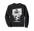 Ghost Cassette Tape Melting Spooky Horror Sweatshirt - Graphic Print Unisex - T-Shirt, Sweatshirt, Hoodie