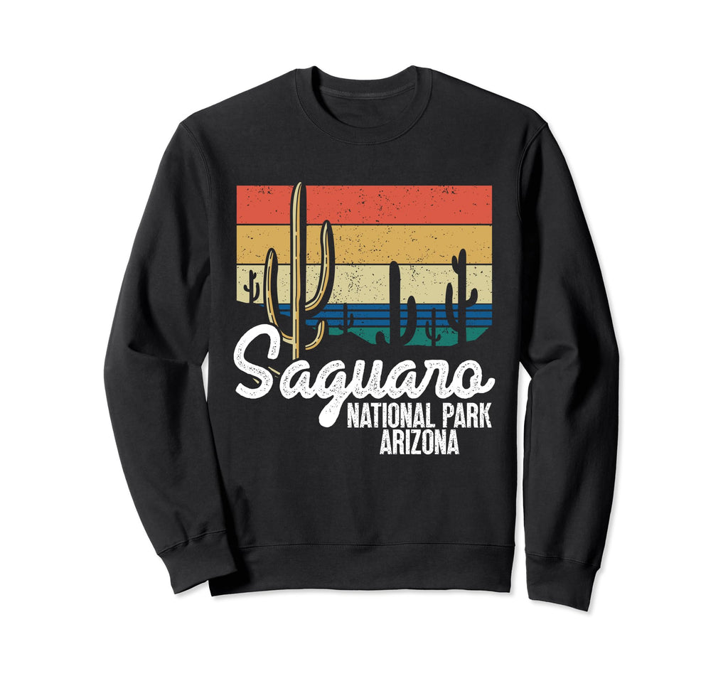 Saguaro National Park Stripes Sweatshirt - Fun Novelty Design Men Women - T-Shirt, Sweatshirt, Hoodie