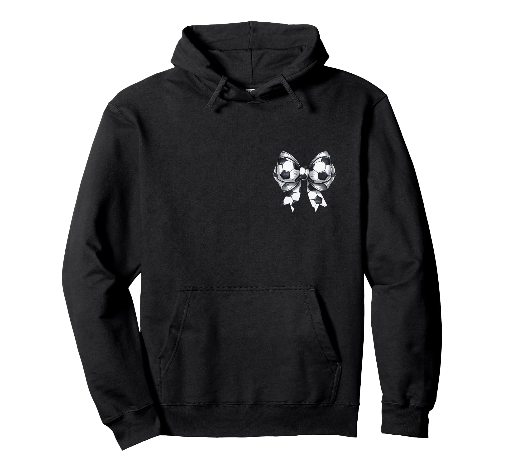 Soccer Mama Coquette Bow Front Back Game Hoodie - Unique Graphic Men Women - T-Shirt, Sweatshirt, Hoodie