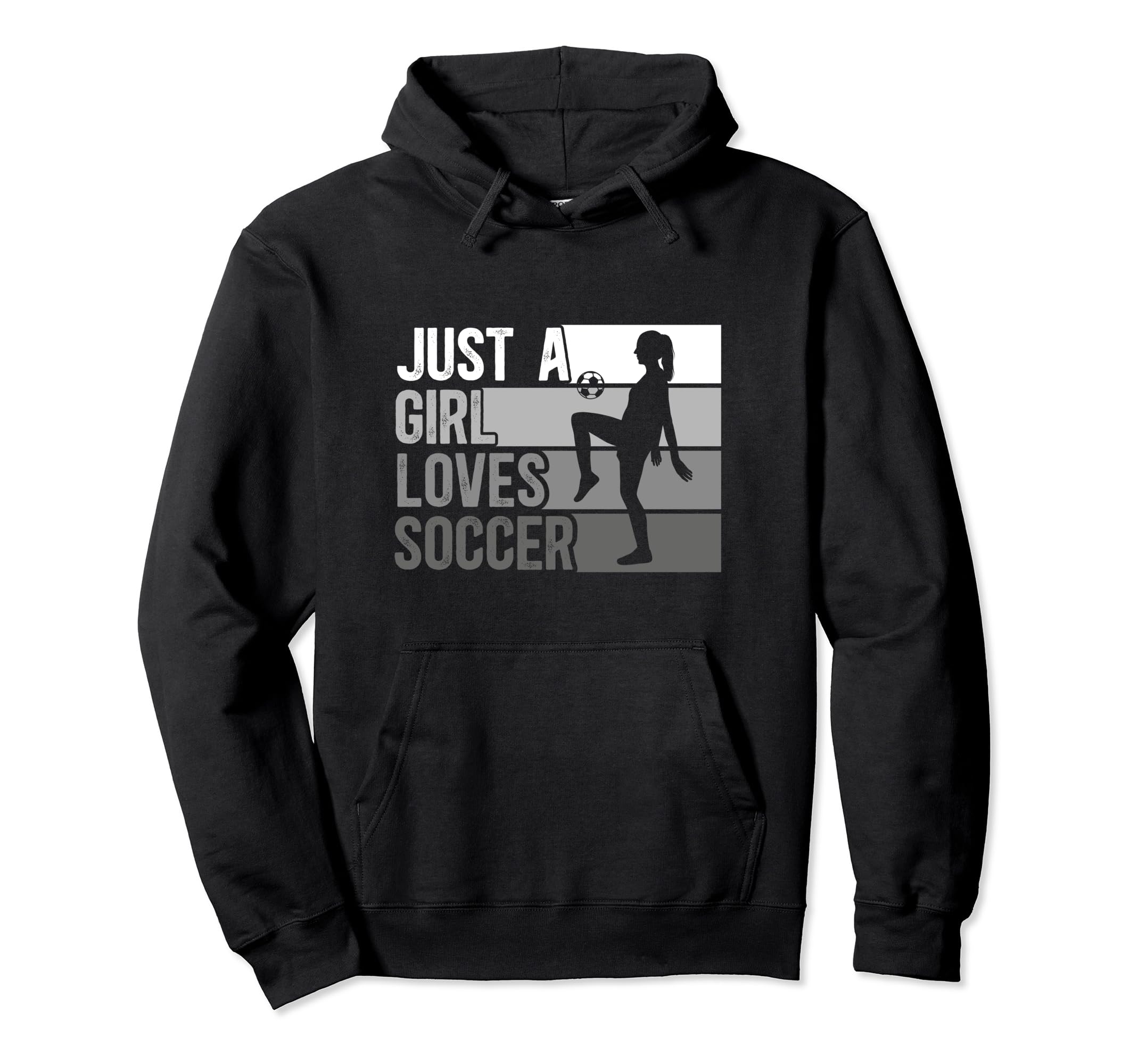 Sport Funny Just Who Loves Soccer Hoodie - Trendy Graphic Unisex - T-Shirt, Sweatshirt, Hoodie
