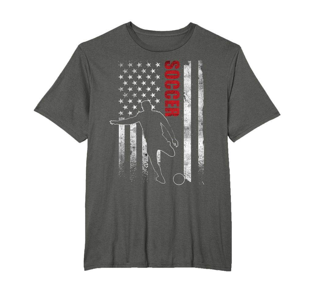 Soccer American Flag Soccer Player Us T-Shirt - Unique Graphic Men Women - T-Shirt, Sweatshirt, Hoodie