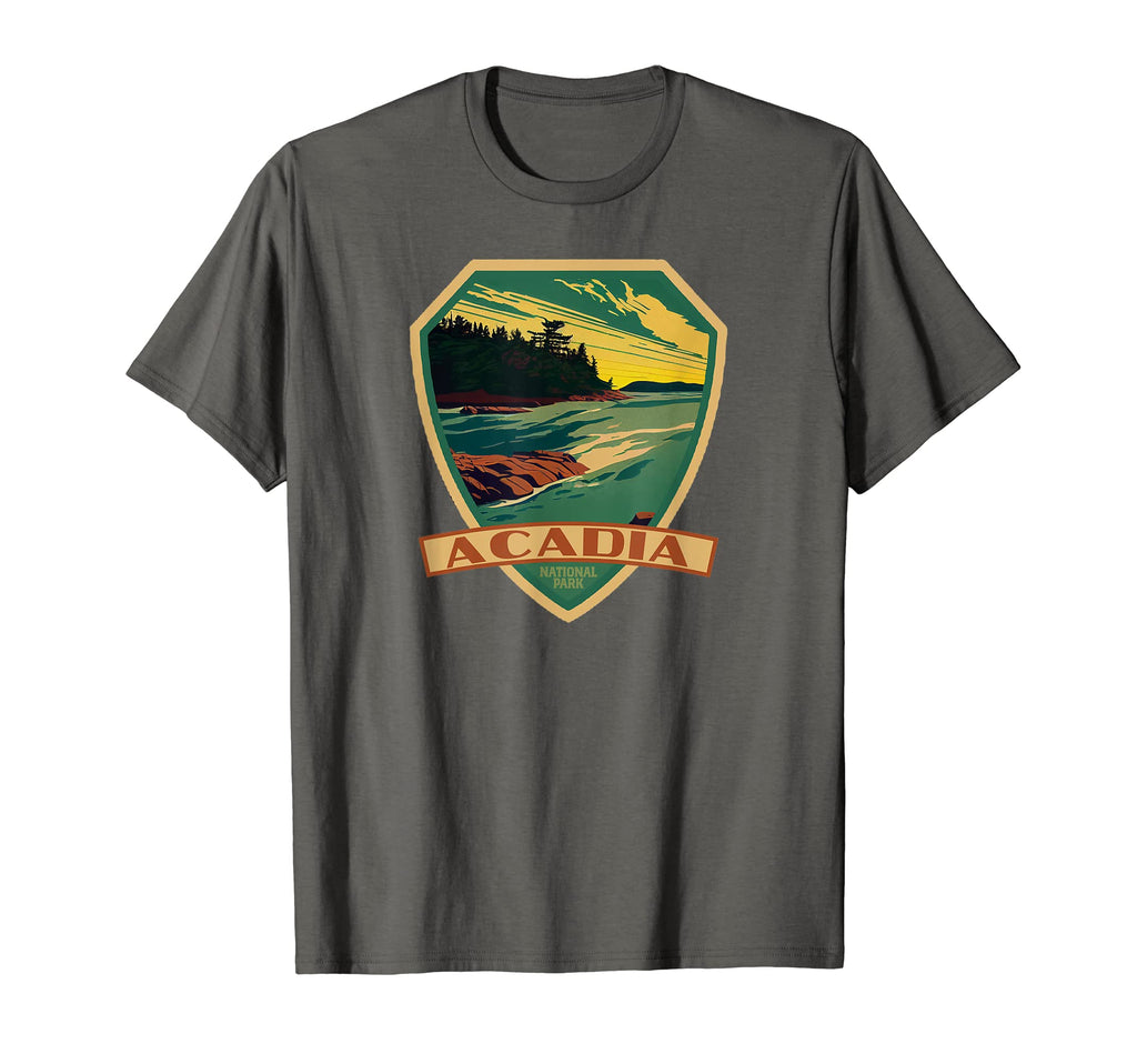 Acadia National Park Wpa Badge T-Shirt - Trendy Graphic for Adults - T-Shirt, Sweatshirt, Hoodie