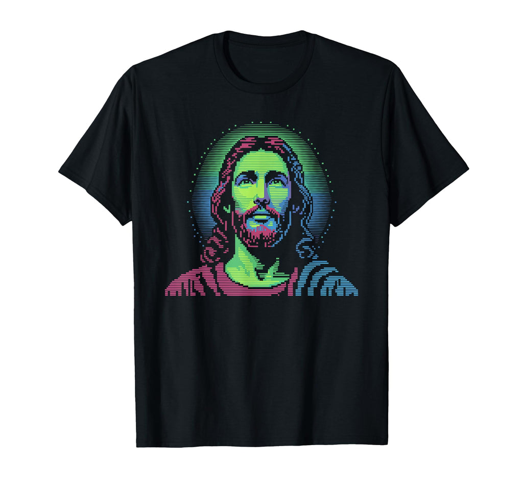 Pixel Jesus Arcade Christian Gamer T-Shirt - Aesthetic Graphic Unisex - T-Shirt, Sweatshirt, Hoodie