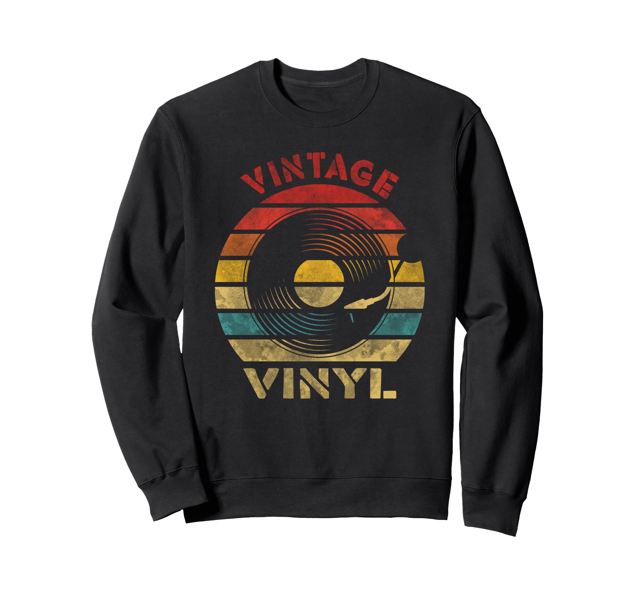 Vinyl Record Music Sweatshirt - Aesthetic Graphic for Adults - T-Shirt, Sweatshirt, Hoodie