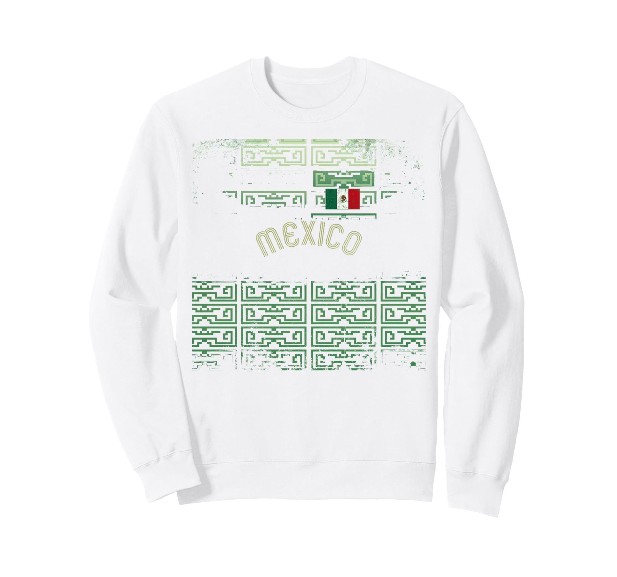 Mexico Flag Mexican Hispanic Pride Sweatshirt - Unique Graphic Unisex - T-Shirt, Sweatshirt, Hoodie