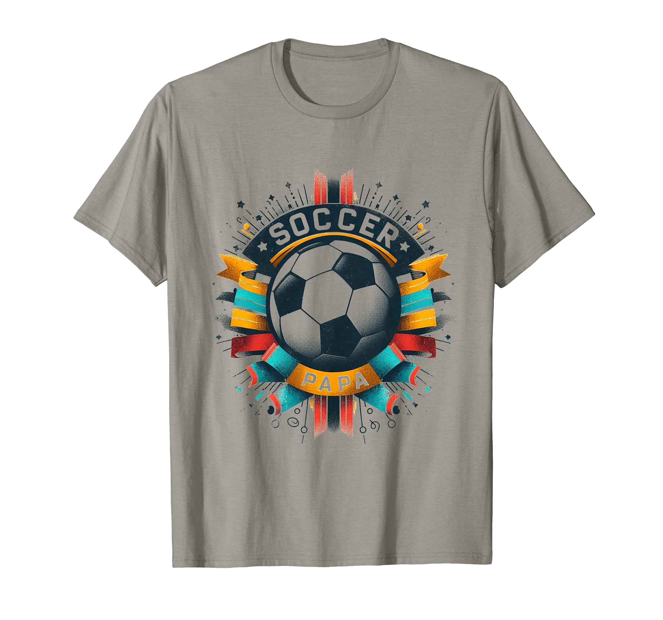 Soccer Papa Family Matching Dad Fathers T-Shirt - Aesthetic Graphic Unisex - T-Shirt, Sweatshirt, Hoodie